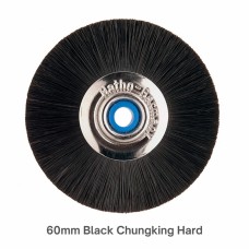 Hatho Single Row Slimline Lathe Brush 60mm - Black Chungking Hog Bristle - Extra Stiff (121 60) - 12 Pack